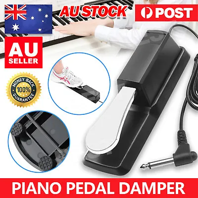 Piano Damper Sustain Pedal Foot Switch For Electric Yamaha Casio Roland Keyboard • $17.45