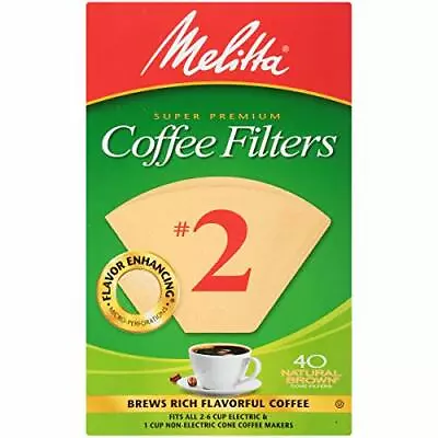 MELITTA #4 Super Premium Cone Coffee Filters White 100 Count (Pack Of 12) • $29.35