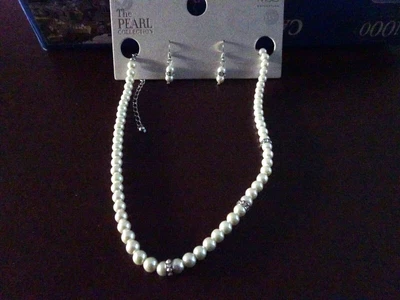 £5 • Buy M&S NECKLACE AND EARRINGS,  The Pearl Collection