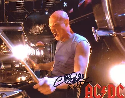 Chris Slade ACDC Signed 10x8 Photo  AFTAL#217 OnlineCOA • £39.99