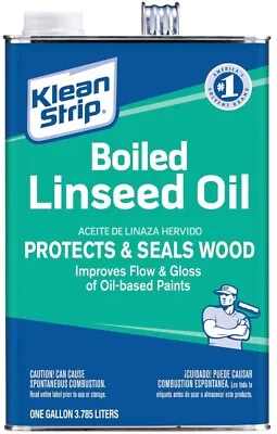 $41.97 • Buy Klean Strip GKL0145 Linseed Oil, Liquid, Clear Amber, 1 Gal