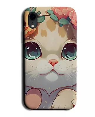 Funny Sad Cat Phone Case Cover Cartoon Drawing Anime Style Japanese Japan AF72 • £14.95