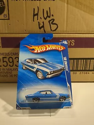 2010 Hot Wheels Muscle Mania #8/10 '69 Chevelle Blue Collector #84/190 • $8.99