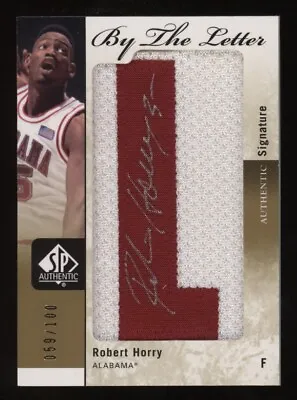 $24.99 • Buy 2011-12 Robert Horry Upper Deck SP Authentic By The Letter Patch Auto #059/100