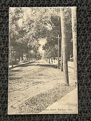 UNION STREET NATCHEZ MISSISSIPPI MS Vintage Postcard ADAMS COUNTY • $9.99