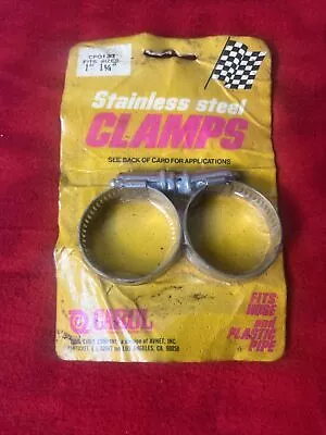 VINTAGE CAROL STAINLESS HOSE CLAMPS Fits 1  -  1 1/4  - NEW (t30) • $5