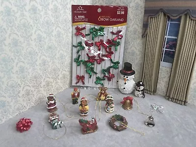 Miniature Christmas Tree Decorations Lot  • $14.99