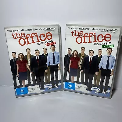 The Office Complete US Season Series 6 TV Show DVD Set Steve Carell PART 1 & 2 • $13.85