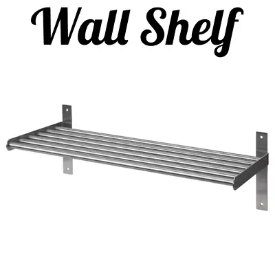 IKEA GRUNDTAL Kitchen Home Wall Shelf Rack Holder Stainless Steel Rail 60 Cm • £20.99