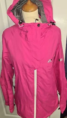 Target Dry Extreme Series Womens Superb Waterproof Jacket Coat Zip Pink Size 16 • £29.99