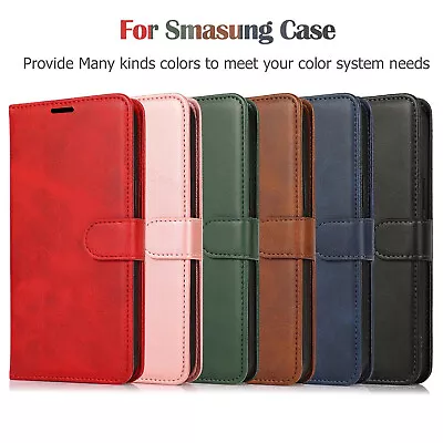 Luxury Wallet Case Synthetic Leather Flip Cover For A22 5G/ A52/ A33 5G/ A80 UK • £1.99