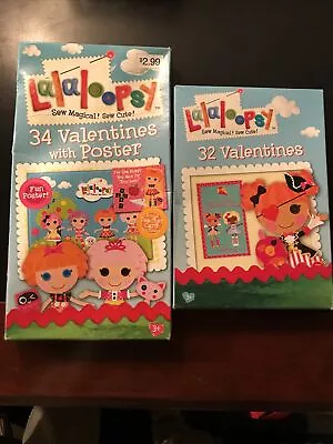 Valentines Day Cards 2 Boxes Paper Magic MGA Lalaloopsy Sew Magical Poster • $12.77