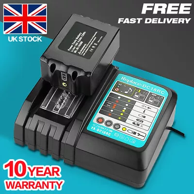 For Makita DC18RC Li-ion 7.2V - 18V Fast Battery Charger 240V BL1860B UK Stock • £18.89