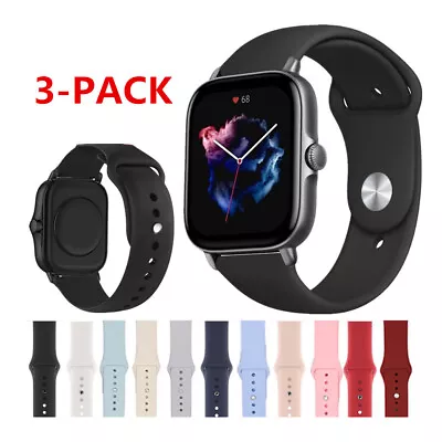 3 PACK A# Silicon Watch Band Strap For Amazfit GTS 4 3 Pro 2e Mini Replacement • $12.99