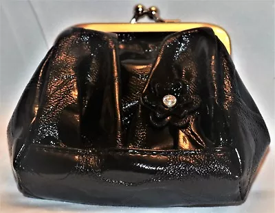 Miche Coin Purse Change Purse Black Silver Hardware NWOT Abbie • $4