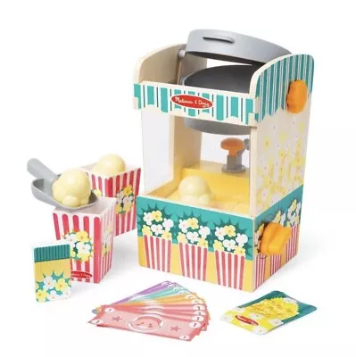 Melissa & Doug Fun At The Fair! Wooden Popcorn Popping Machine Playset  • $29.99