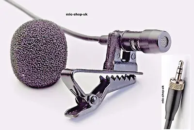 TIE CLIP LAPEL MIC LAVALIER MICROPHONE EW100 EW300 EW500 G2 G3 For Sennheiser  • £16.95