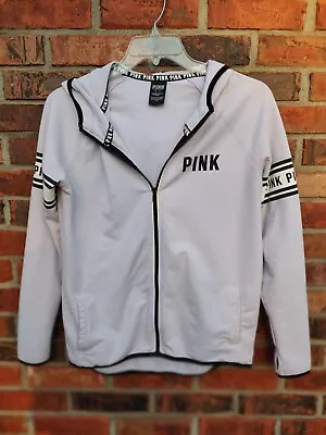 Womens Pre-owned Victoria Secret Pink Jacket With Hoodie- Size M/M- Lilac- Color • $13.99