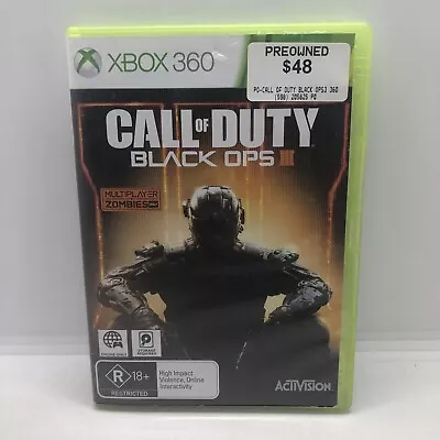 Call Of Duty Black Ops 3 Xbox 360 Free Postage AU Seller • $17.99