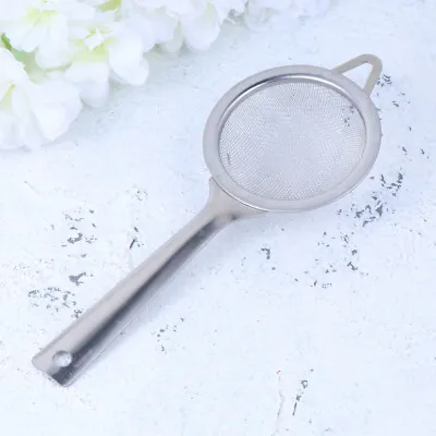 Stainless Steel Mesh Strainer Kitchen Sifter Cocktail Tea Sieve Tool • £6.04