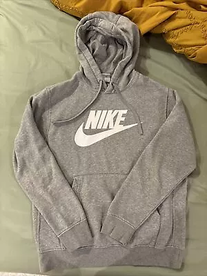 Nike Oversized Logo Hoodie Men’s Gray Smoke Free Home  • $14.99