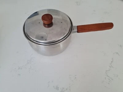 £22.99 • Buy Vintage Prestige Lifetime Copper Bottom Saucepan Chip Pan With Lid  Size 18cm 