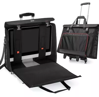 CURMIO Travel Bag Compatible W/ Apple IMac 27'' Desktop Computer Portable Wheels • $97
