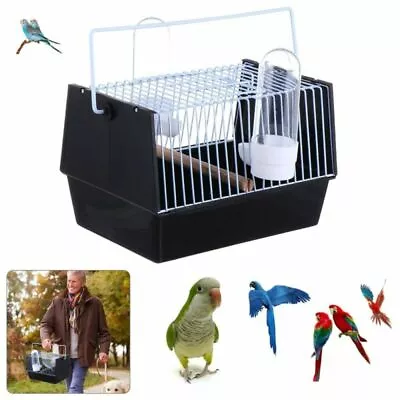 US Small Parakeet Wire Bird Cage For Finches Canaries Hanging Travel Bird House • $21.85