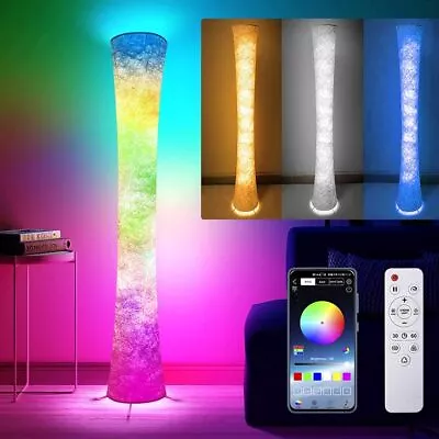 Smart Led Floor Lamps RGB Color Changing With APP & Remote Control • $55.19