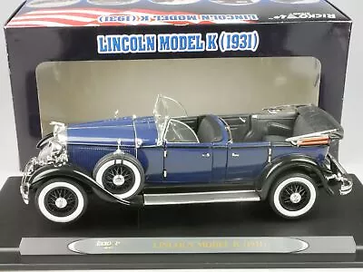 Ricko 1/18 1931 Lincoln Model K Blue/Black 32120 Diecast Model IN Box 126915 • $74.46