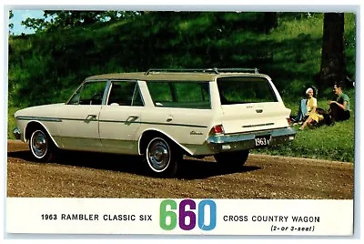 1963 Rambler Classic Six 660 Cross County Wagon Hackettstown NJ Vintage Postcard • $9.72