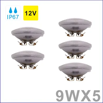 5 Pack Waterproof LED Light PAR36 AC/DC12V (9W=50W Halogen Bulb) Landscape Lamp • $67.89