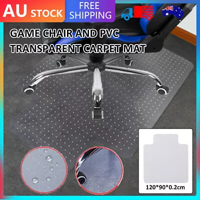 $35.59 • Buy Home Office PVC Chairmat Chair Mat For Carpet Hard Floor Protector Computer Work