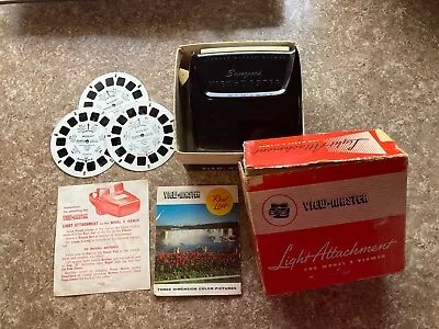 Vintage Sawyer's View-Master Model E 3D Reel Viewer 3 Wuzzle Reels AS IS • $15.99