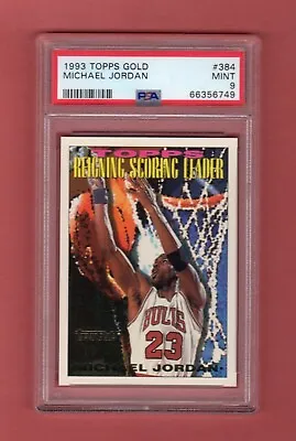 Michael Jordan 1993-94 Topps Gold Reigning Scoring Leader Fresh Psa 9 Mint Bulls • $39.99