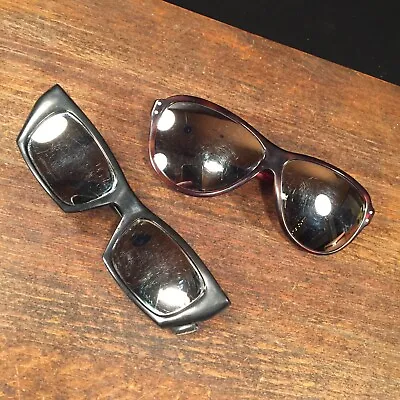 Vintage Sunglasses Lot (2) France Ski Mirrored PRIORITY MAIL • $26.99