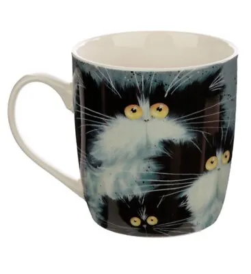 Puckator Kim Haskins Cats Bone China Porcelain Mug Animal Lover Gift New Cup • £7.59