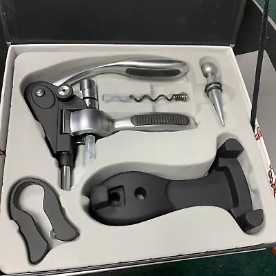 £22.99 • Buy BarCraft Deluxe Lever-Arm Corkscrew Wine Bottle Opener Foil Cutter Gift Set