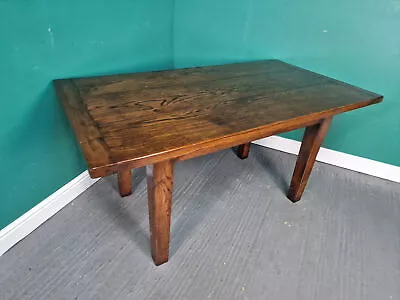 An Antique Style Solid Oak Refectory Farm House Dining Table ~Delivery Available • £195