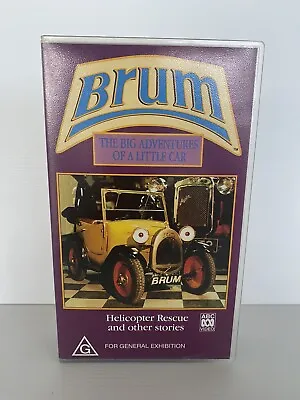 Brum The Big Adventures Of A Little Car - Helicopter Rescue VHS ABC PAL 1995 • $44.95