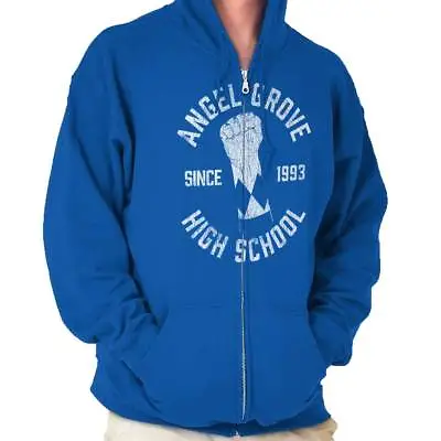 Angel Grove Rangers Superhero Nineties Power Adult Zip Hoodie Jacket Sweatshirt • $32.99