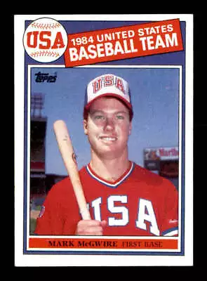 1985 Topps #401 Mark McGwire RC OLY NM X3032436 • $27.25