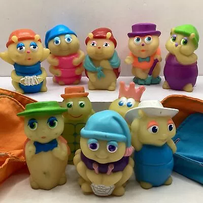 1986 Vintage Glow Worms 6 Playskool 2 Hasbro  2 Friends Made In China TA#757 • $43.06