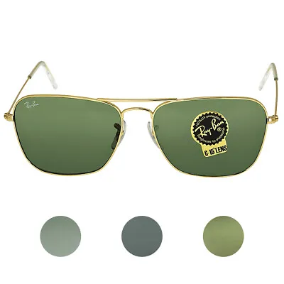 $106.69 • Buy Ray Ban Caravan Green Classic G-15 Men's Sunglasses 58mm / 55mm