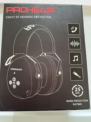 Prohear EM037 BT Wireless Bluetooth Hearing Protector 25 NRR Open Box | N101 • $29