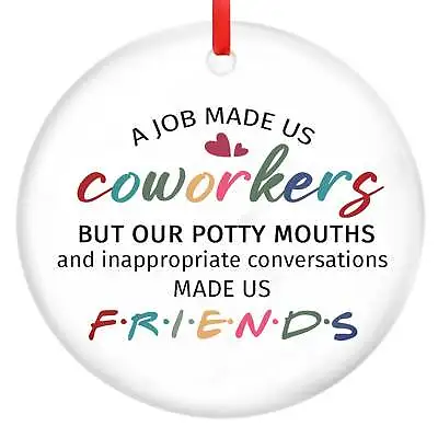 Gifts For Coworkers On Christmas Funny Friend Gifts Christmas Ornaments For Co • $19.95