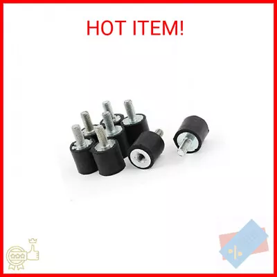 Auxcell 8pcs M5 Male Female Anti Vibration Rubber Mounts Isolators 15mm X 15mm • $20