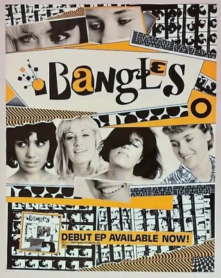 BANGLES S/t 1983 US Faulty Products PROMO POSTER The Real World Susanna HOFFS • $150