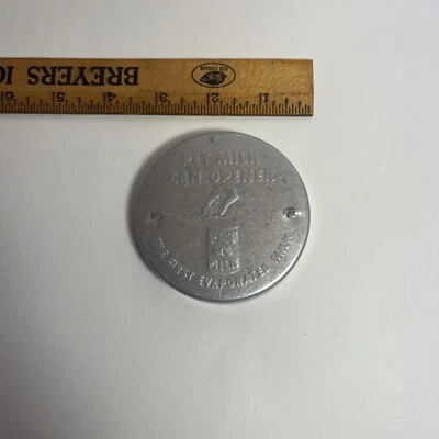 $5 • Buy Vintage Pet Milk Evaporated Milk Aluminun Can Opener/Punch Lid, 3 