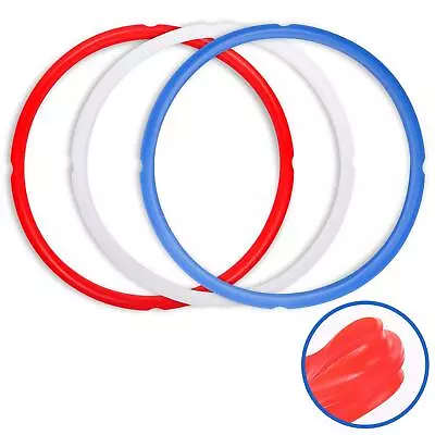 Sealing Rings For Instant Pot Accessories Of 6 Qt Models - Red Blue And Clear • $18.35